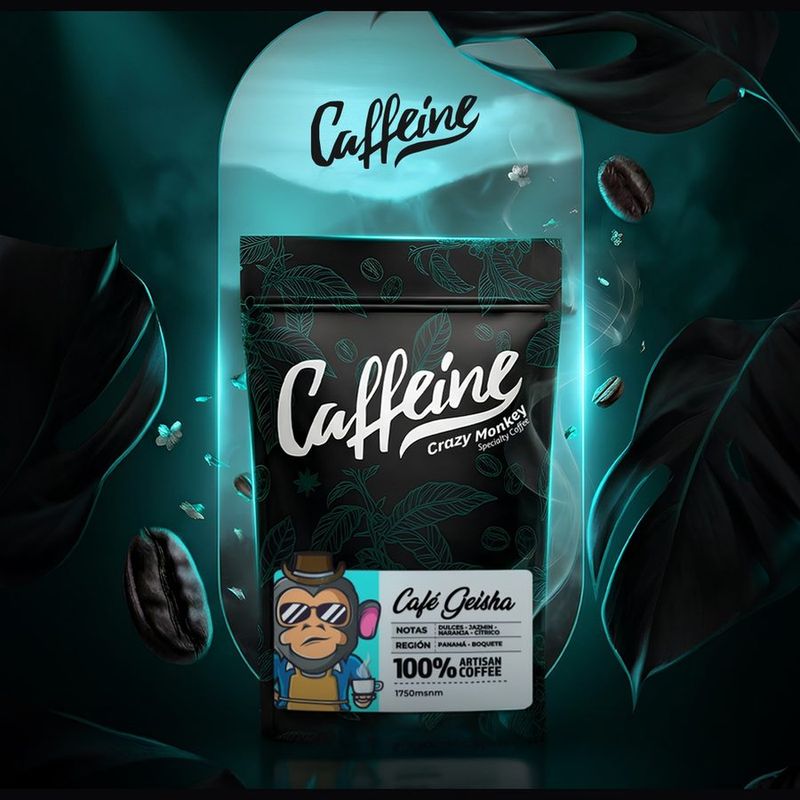 Granos de café Geisha natural de Boquete